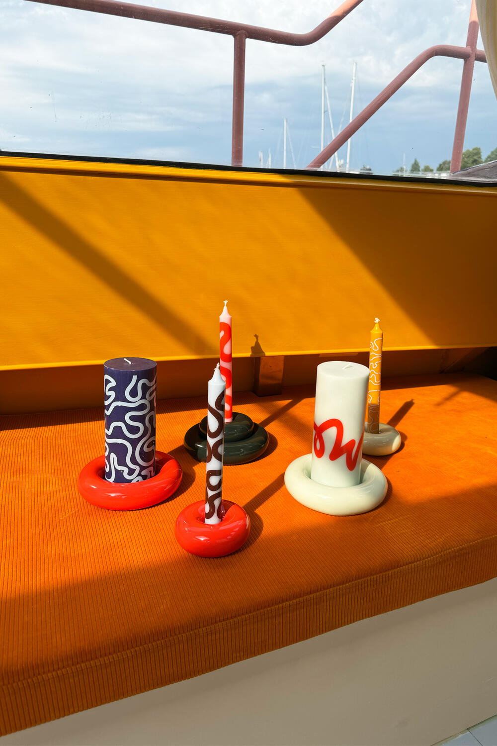 Bob lysestage, rød - small